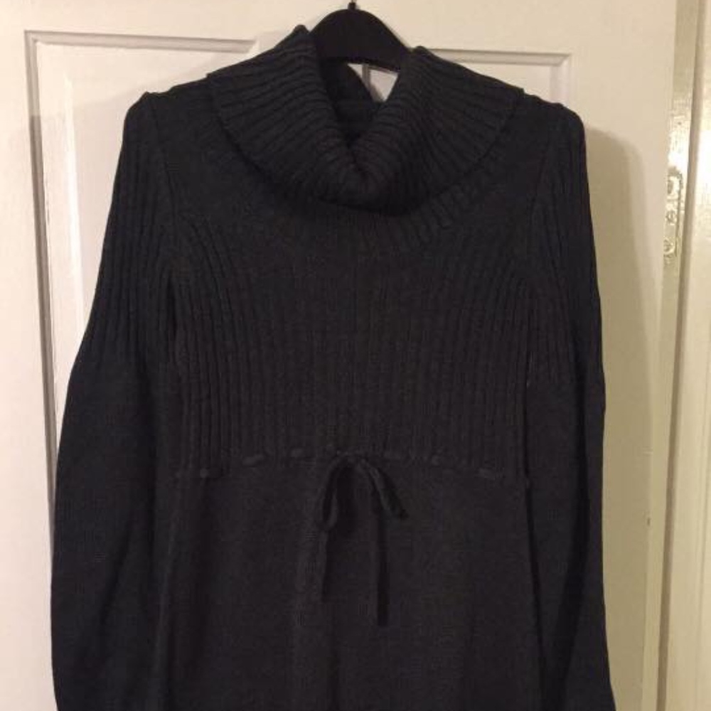 Calvin Klein Sweater Dress, Charcoal Grey, Size S
